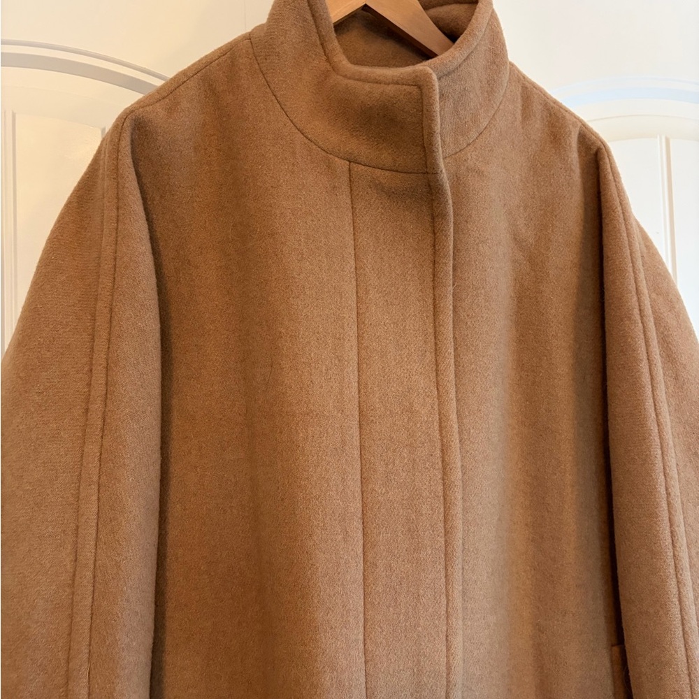 J. Crew NWT Women's‎ Wool Blend City Coat in Sandstone Beige Size 20 - Picture 2 of 12